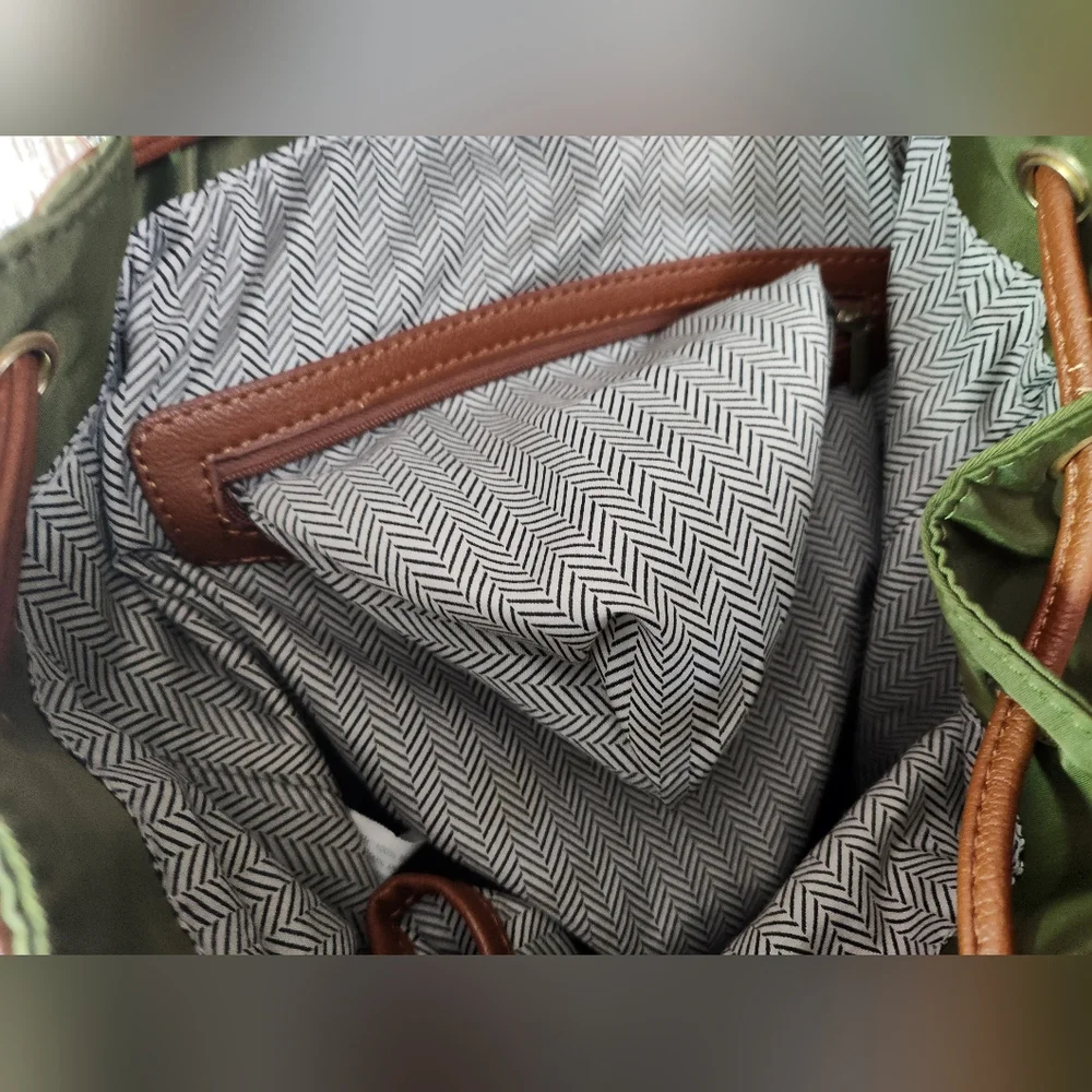 Steve Madden Green and Brown Backpack - Picture 10 of 16